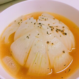 レンジで玉ねぎのスープ煮♡
